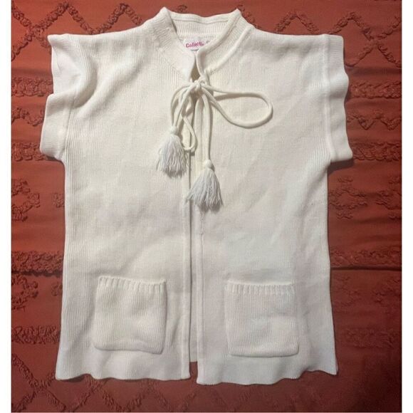 Pompom creamy quirky pockets mock collar size 38 - Picture 16 of 16